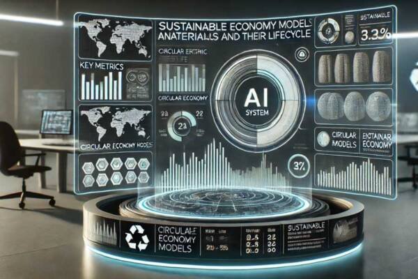 Robots y sistemas de IA gestionando la logística inversa en un almacén.