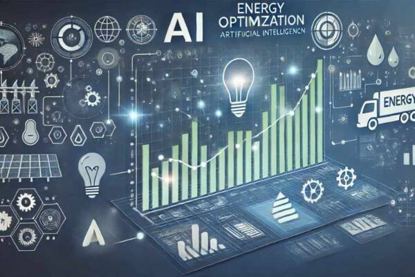 Gráfico de optimización energética con inteligencia artificial.