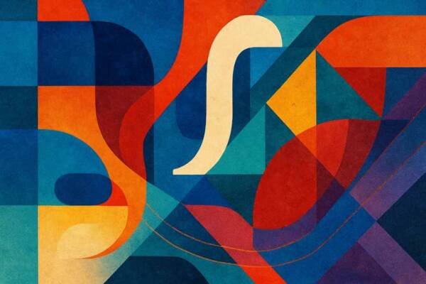 Obra digital abstracta creada con inteligencia artificial en estilo contemporáneo